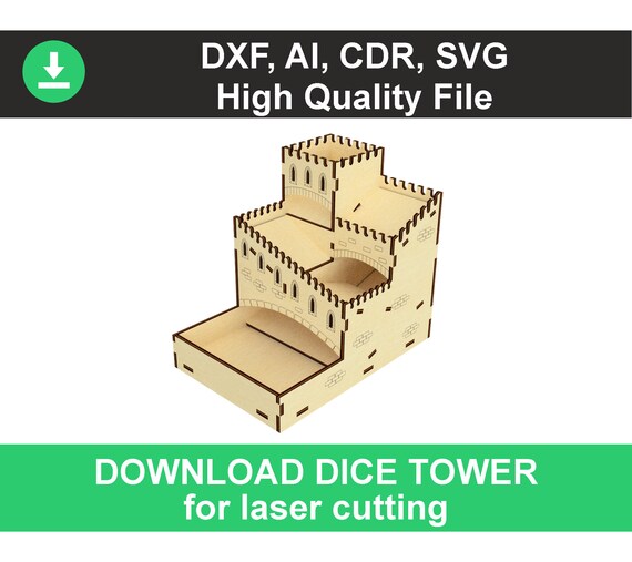 diy dice tower blueprints