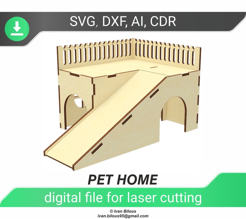 Guinea Pig House SVG Laser Cut File File Pet House Etsy Canada