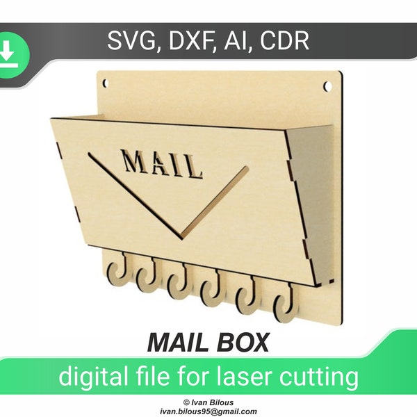 laser cut mailbox dxf files for laser mailbox cnc plans mail organizer dxf mail holder laser engraved mailbox svg dxf cdr, laser cut mailbox