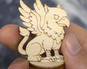 Griffin Laser Cut File, Mythical Eagle Lion Wood Toy, Fantasy Figurine (Digital Download)