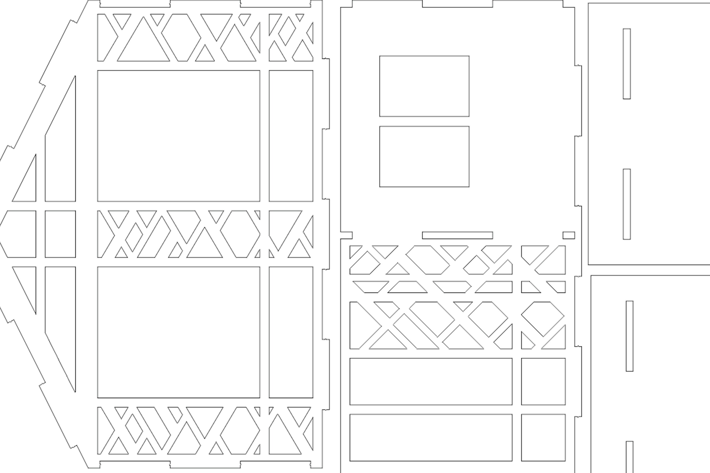 Dollhouse Svg Laser Cut File Pattern Vector File Etsy
