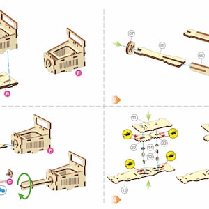 Mechanical Truck Laser Cut File: SVG Vector Plan with Rubber Engine (Digital Download) image 6