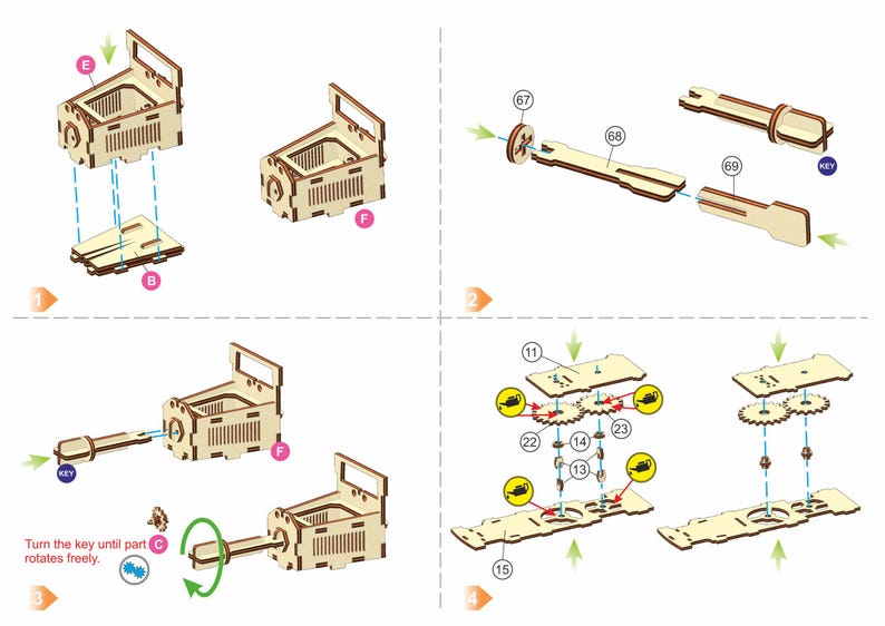 Mechanical Truck Laser Cut File: SVG Vector Plan with Rubber Engine (Digital Download) image 6