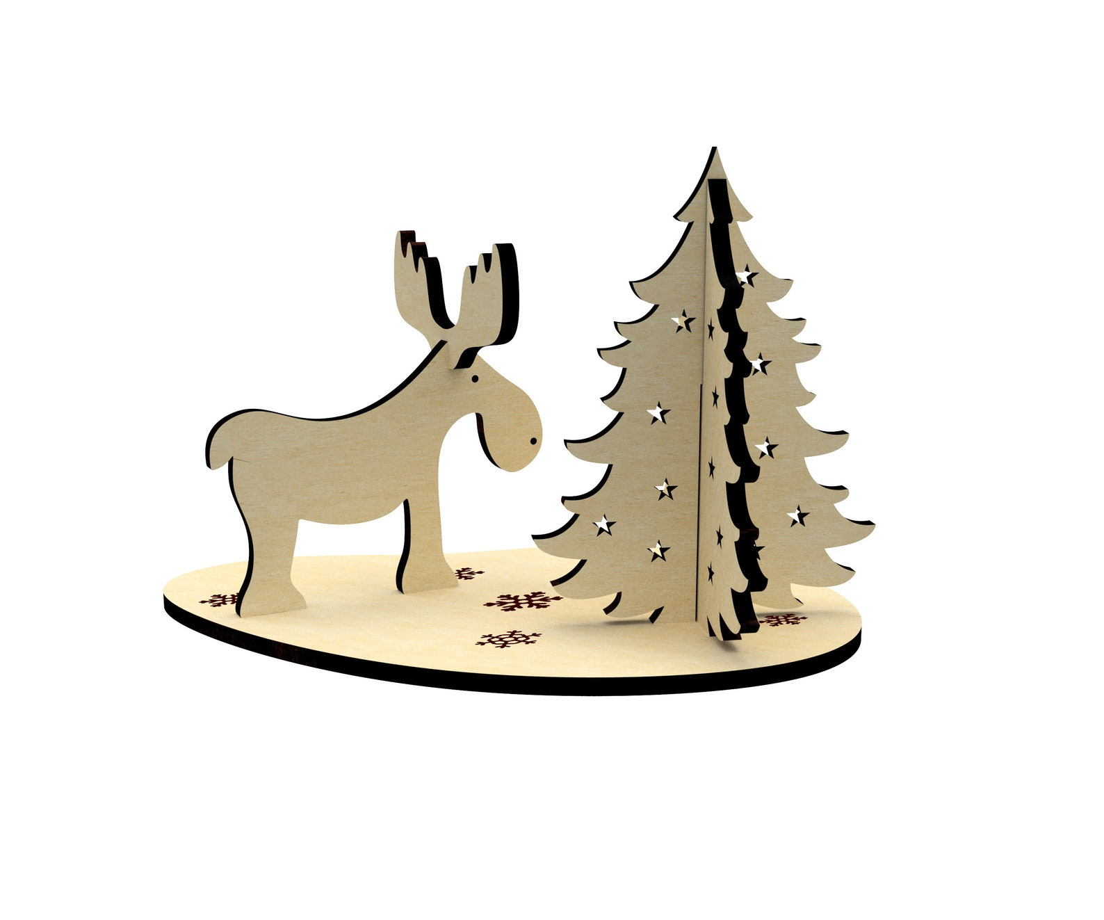 Laser Cut Dateien Weihnachten Dxf Dateien für Laser Etsy