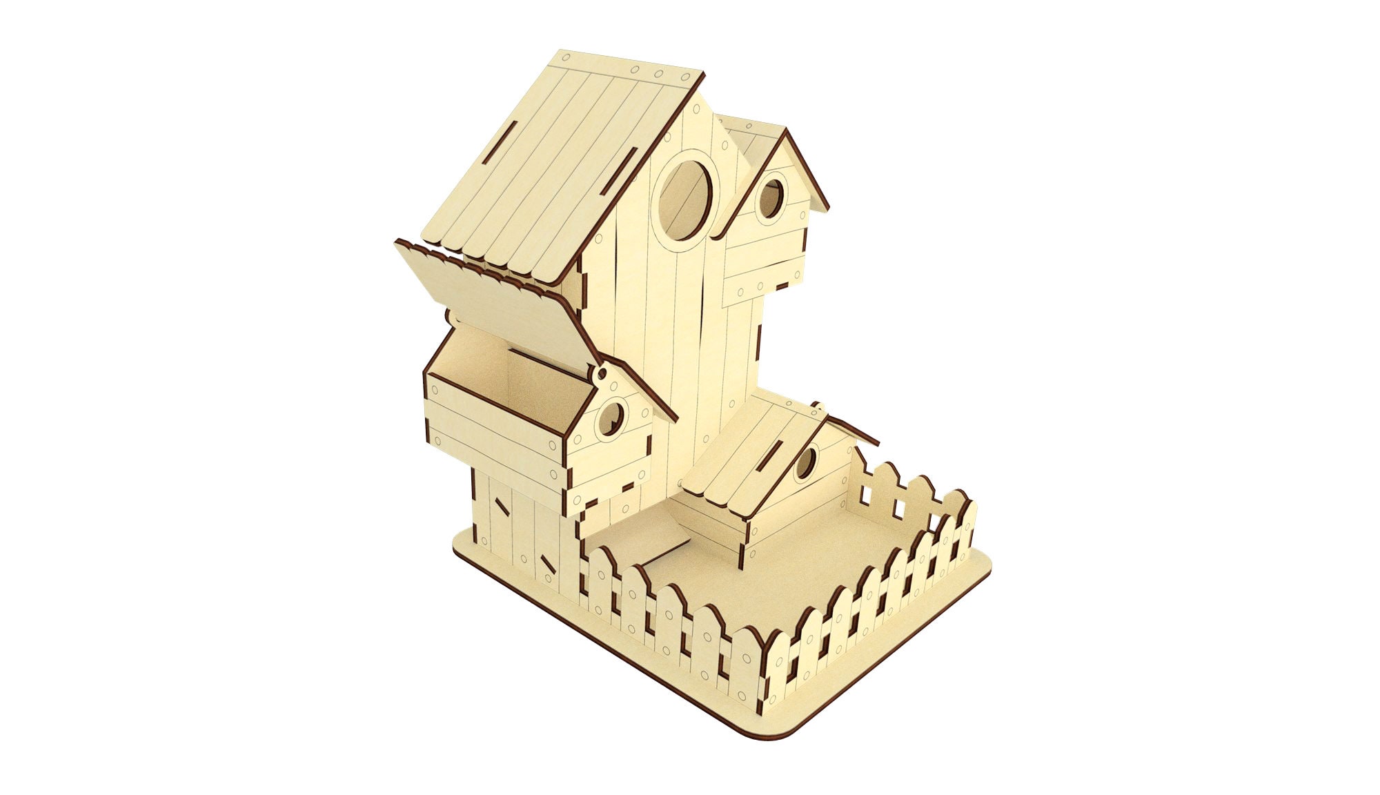 Dice tower dxf laser files cnc plan dice house svg Etsy