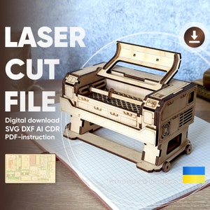 Laser Cut Machine - SVG Plywood Miniature Plan of 3d puzzle design, Ready made project Digital plan