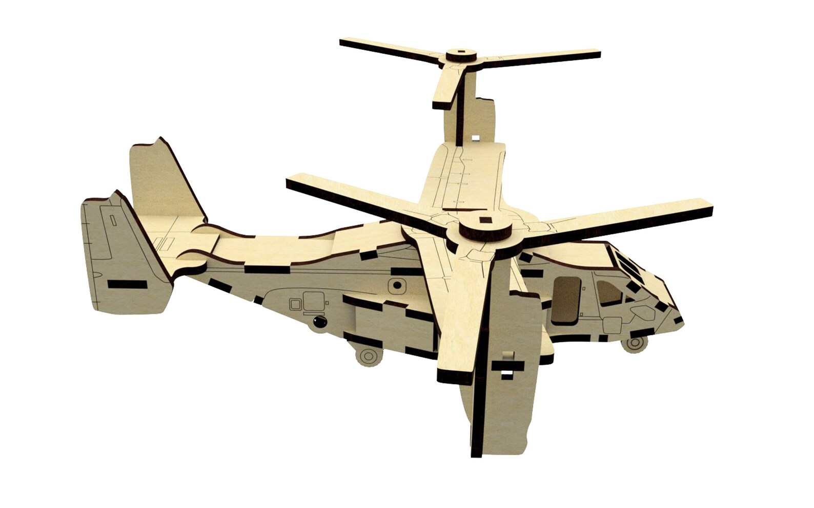 Plywood Laser Cut Airplane Dxf Files for Laser Template Svg Etsy