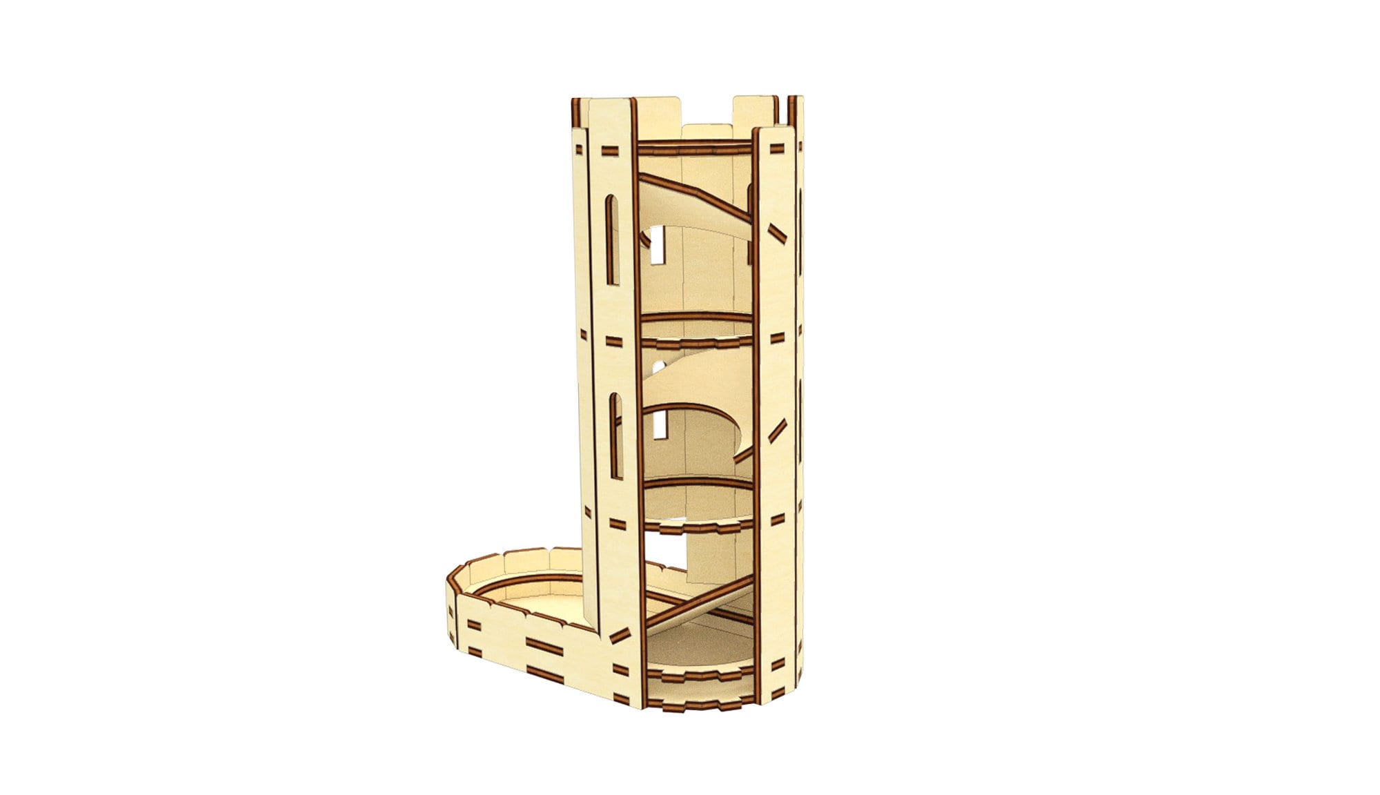 Castle Dice Tower SVG Laser Cut File Digital Pattern Etsy