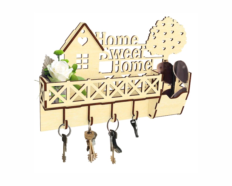 Download Keyholder laser files glowforge svg key holder dxf key ...