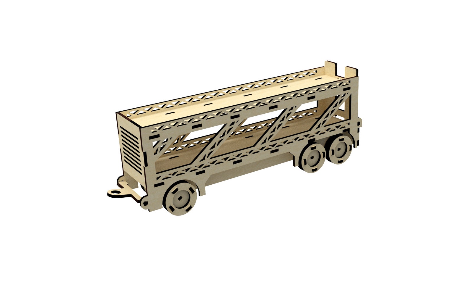 Laser Cut Car Dxf Files for Laser Template Cnc Plan Trailer Etsy