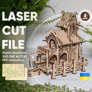 Sailor House - Laser Cut File, SVG Vector Plan with Assembly Instructions