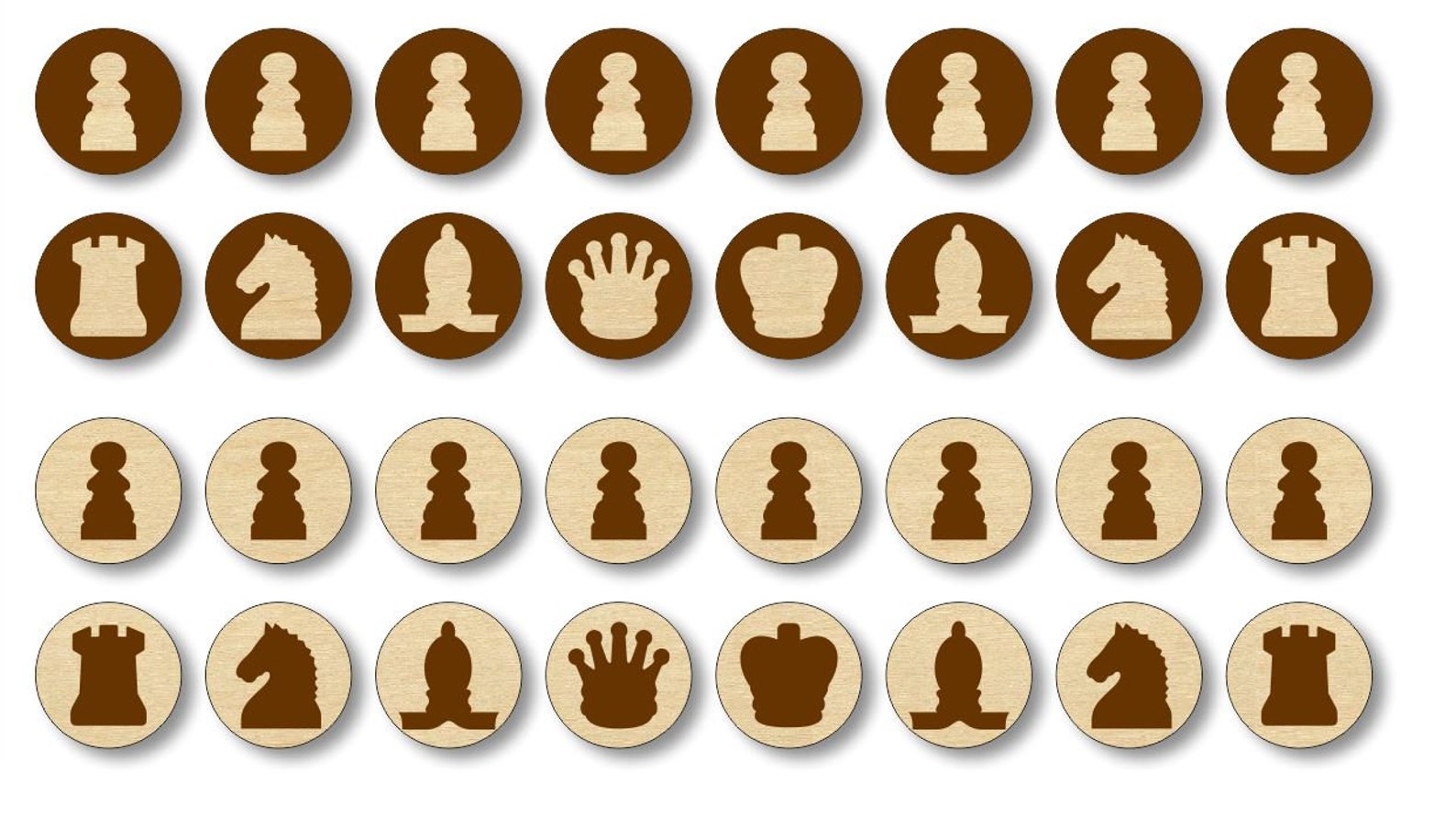 Laser cut wood chess set dxf files for laser laser cut Etsy