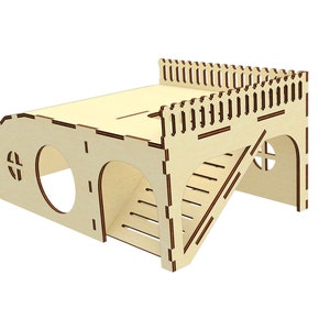 Guinea pig House SVG Laser Cut File, Small pet house plan for laser cutting machines image 9