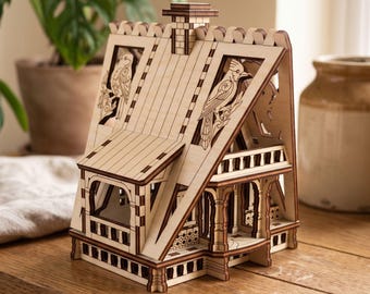Fairy Garden House Laser Cut File, Woodland Cottage SVG