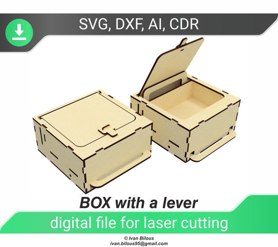 Download Laser Cut Box Svg Glowforge File Box Dxf Files For Laser Cutting Mechanical Box Safe Dxf Cut File Cnc Plan Box Template Laser Engraved Dxf Home Improvement Home Living Silmic Com
