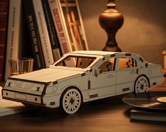 Auto aus Holz - Laser Cut Datei, Vektor DIY Projekt (Digitaler Download)
