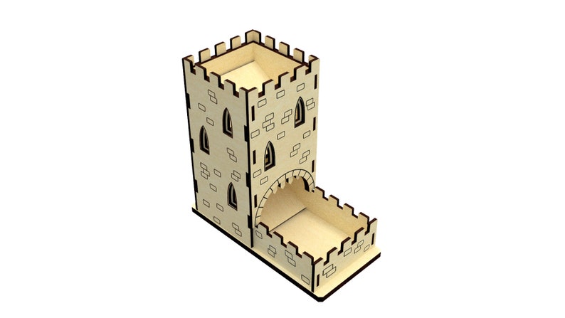dice tower laser cut files wood dice tower dxf files for