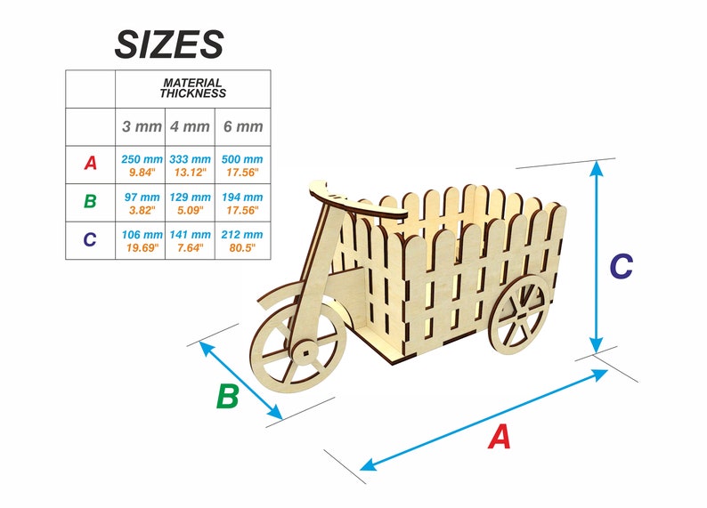 Download Laser cut stand svg glowforge files tricycle dxf files for ...