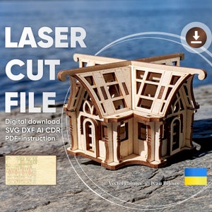 Greenhouse - Laser Cut File, SVG House Vector Plan