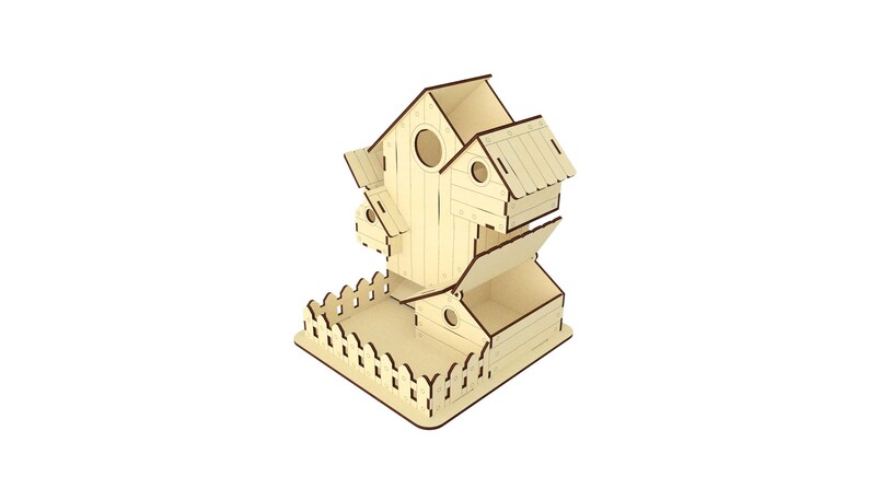 dice tower dxf laser files cnc plan dice house svg