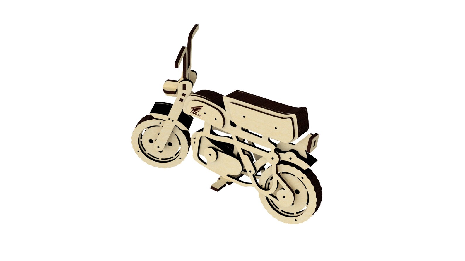 Laser Cut Bike Plywood Model for Laser Files Cnc Plan Bike Dxf Etsy