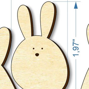 Laser Cut Files Easter Bunnies Dxf Files for Laser Bunny Easter Svg ...