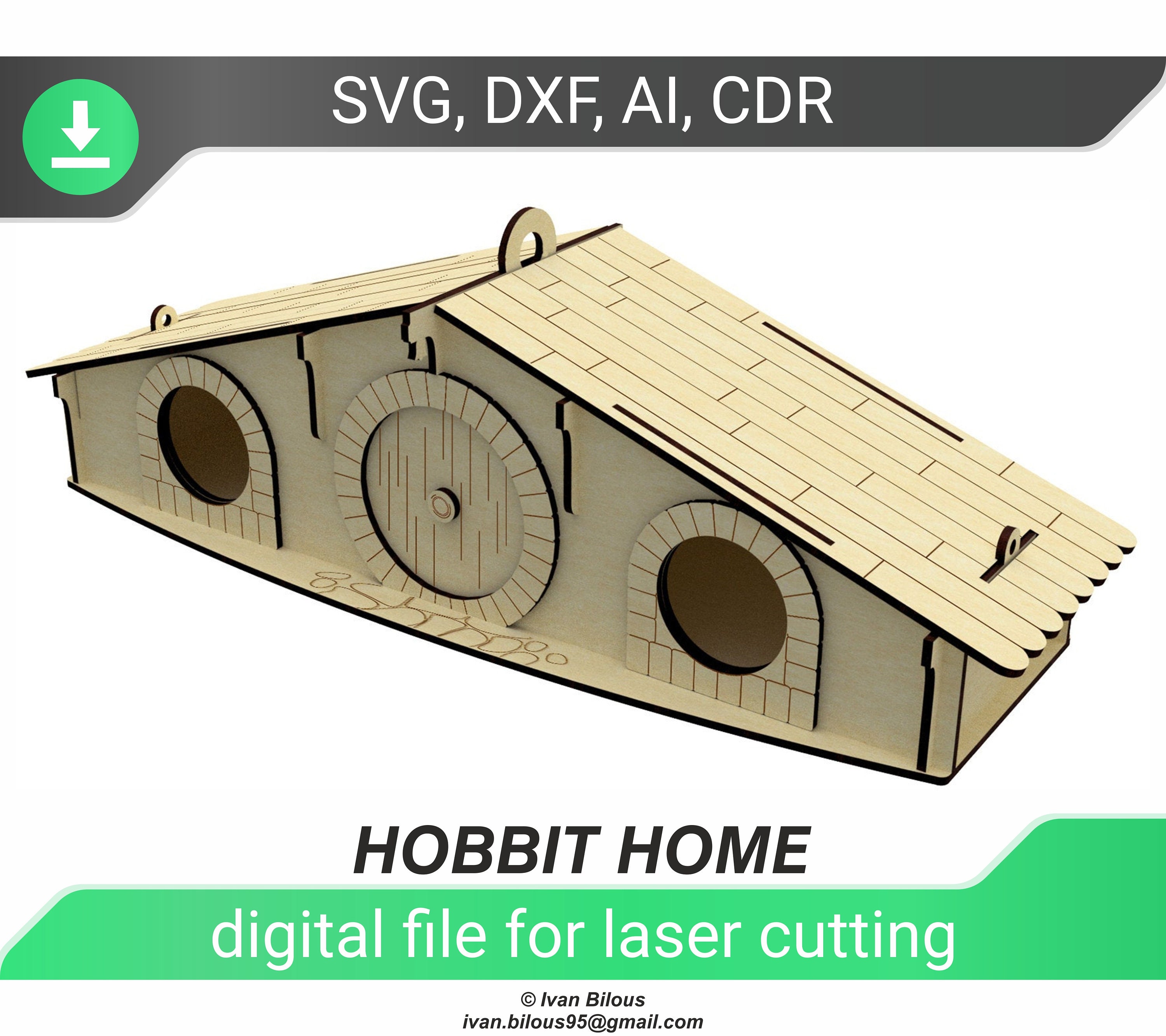 Bird House Laser Cut File Digital Plan for Laser Cutting Etsy Canada