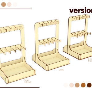 Laser cut project: versatile Keychain Stand for organization