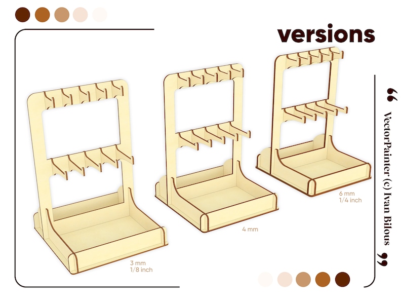Laser cut project: versatile Keychain Stand for organization