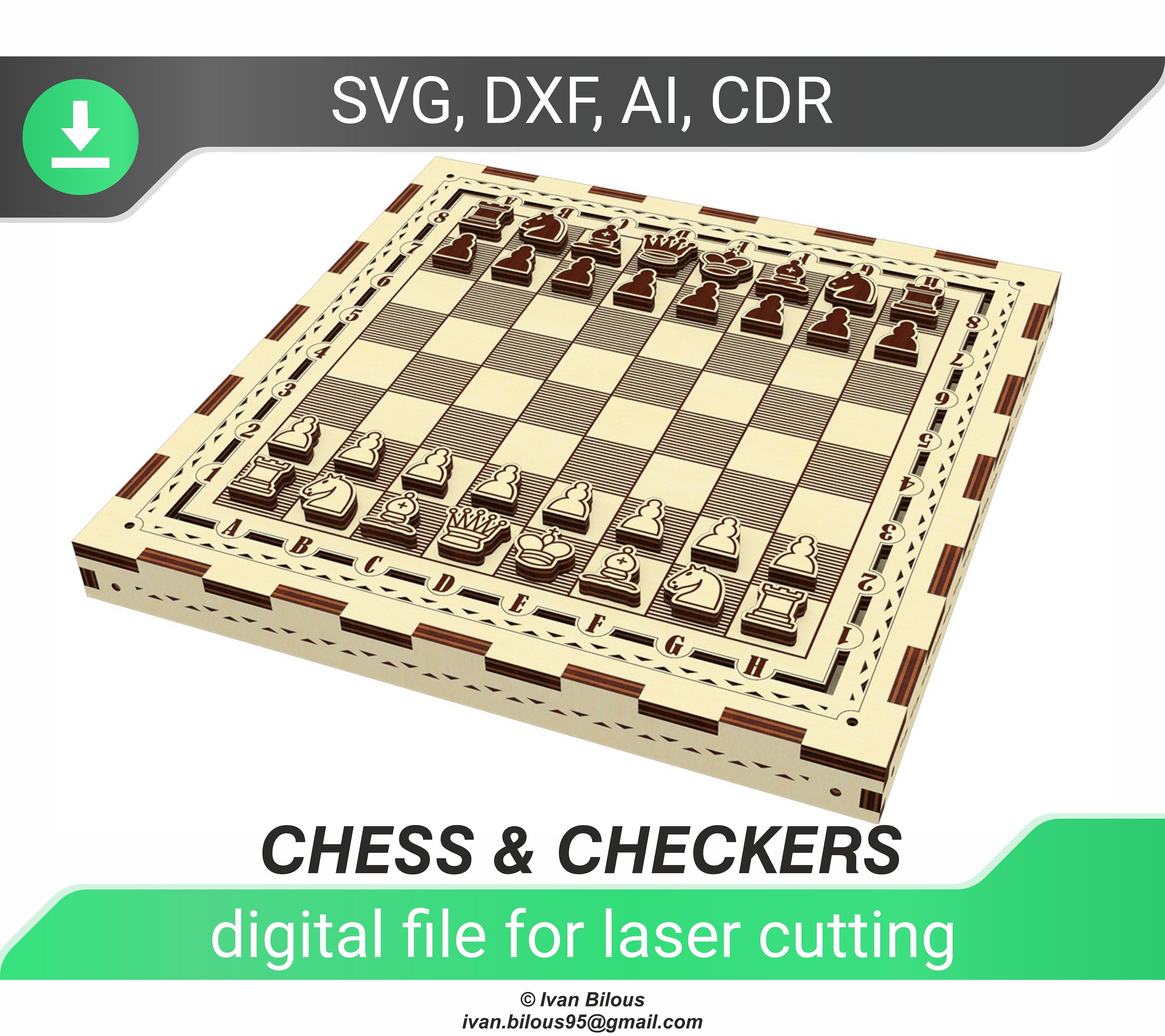 Cheese Board Game 3mm Laser Cut Files SVG DXF CDR Files