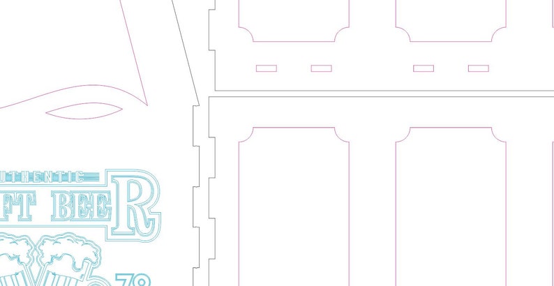 Download Beer basket laser files glowforge svg cut file beer holder ...