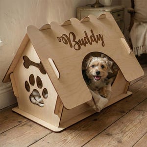 Doghouse - SVG Laser Cut File, Wooden Pet Project for Cutting Machines (Digital Download)
