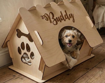 Doghouse - SVG Laser Cut File, Wooden Pet Project for Cutting Machines (Digital Download)