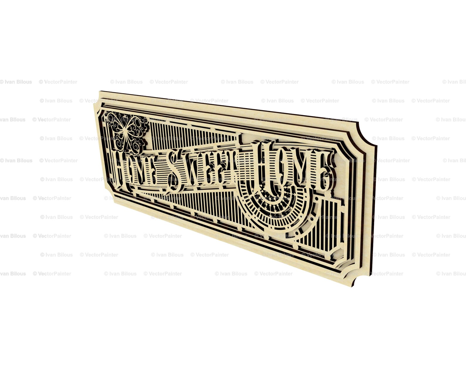 Laser Cut Home Sweet Home Dxf File for Laser Invitation Svg Files for ...