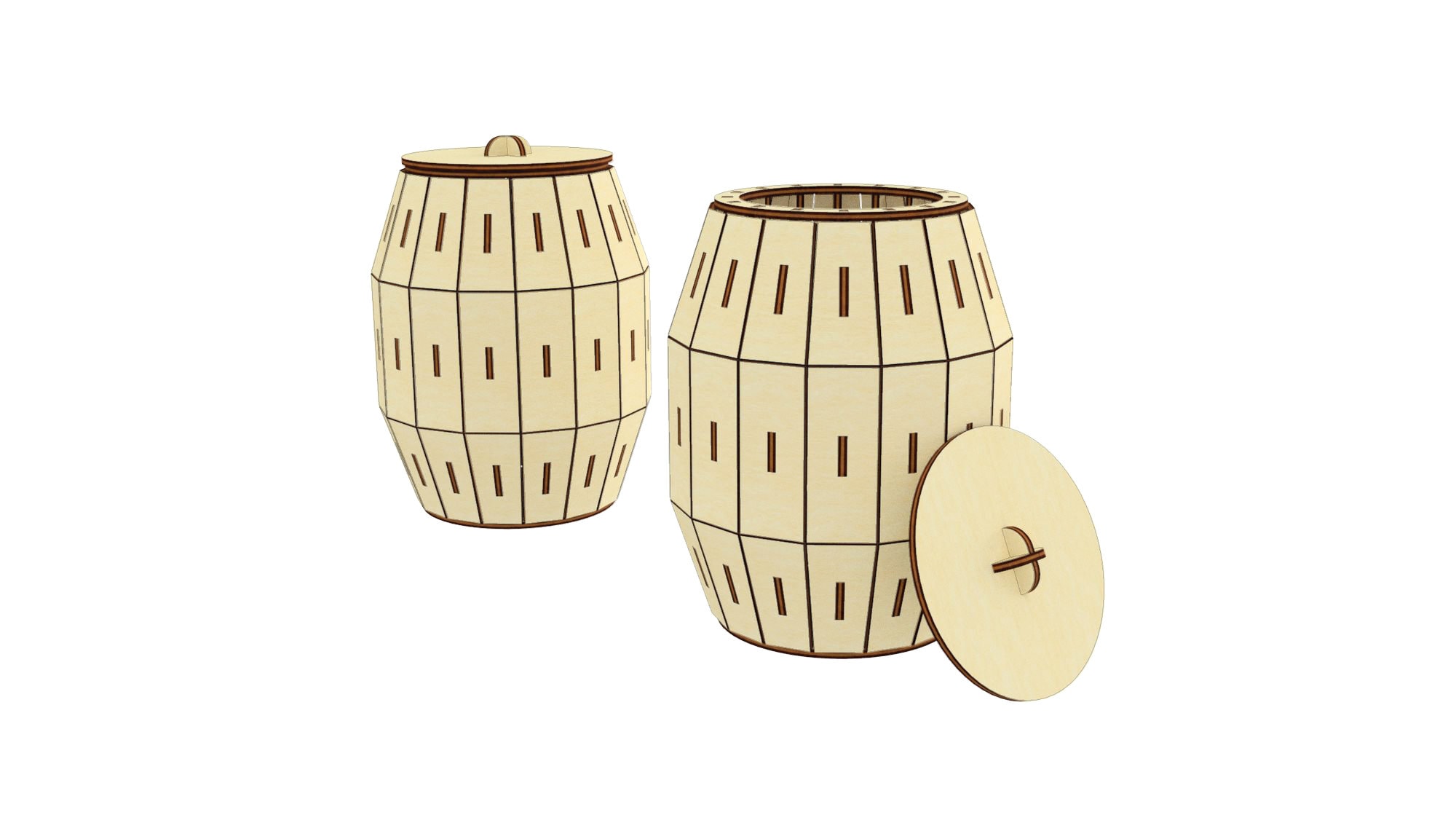 Barrel laser cut file pattern Etsy