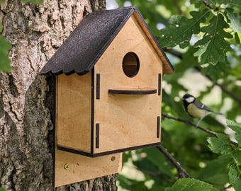 Laser Cut Birdhouse SVG File: Nesting Box Project (Digital Download)