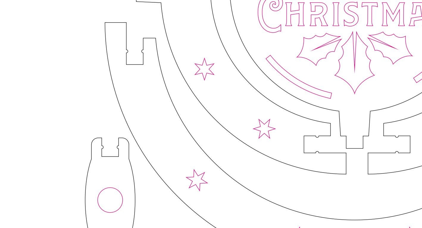 Laser Files Christmas Dxf Files for Laser Cut Model Christmas  Etsy UK