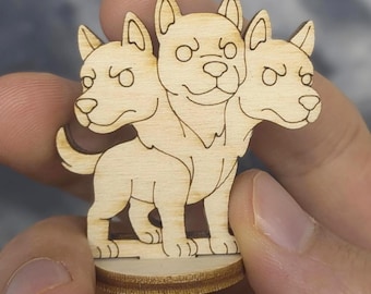 Cerberus Dog Laser Cut File, SVG Tabletop RPG Toy Figurine of Fantasy Monster