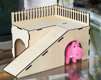 Guinea Pig House- Laser Cut SVG File (Digital File)