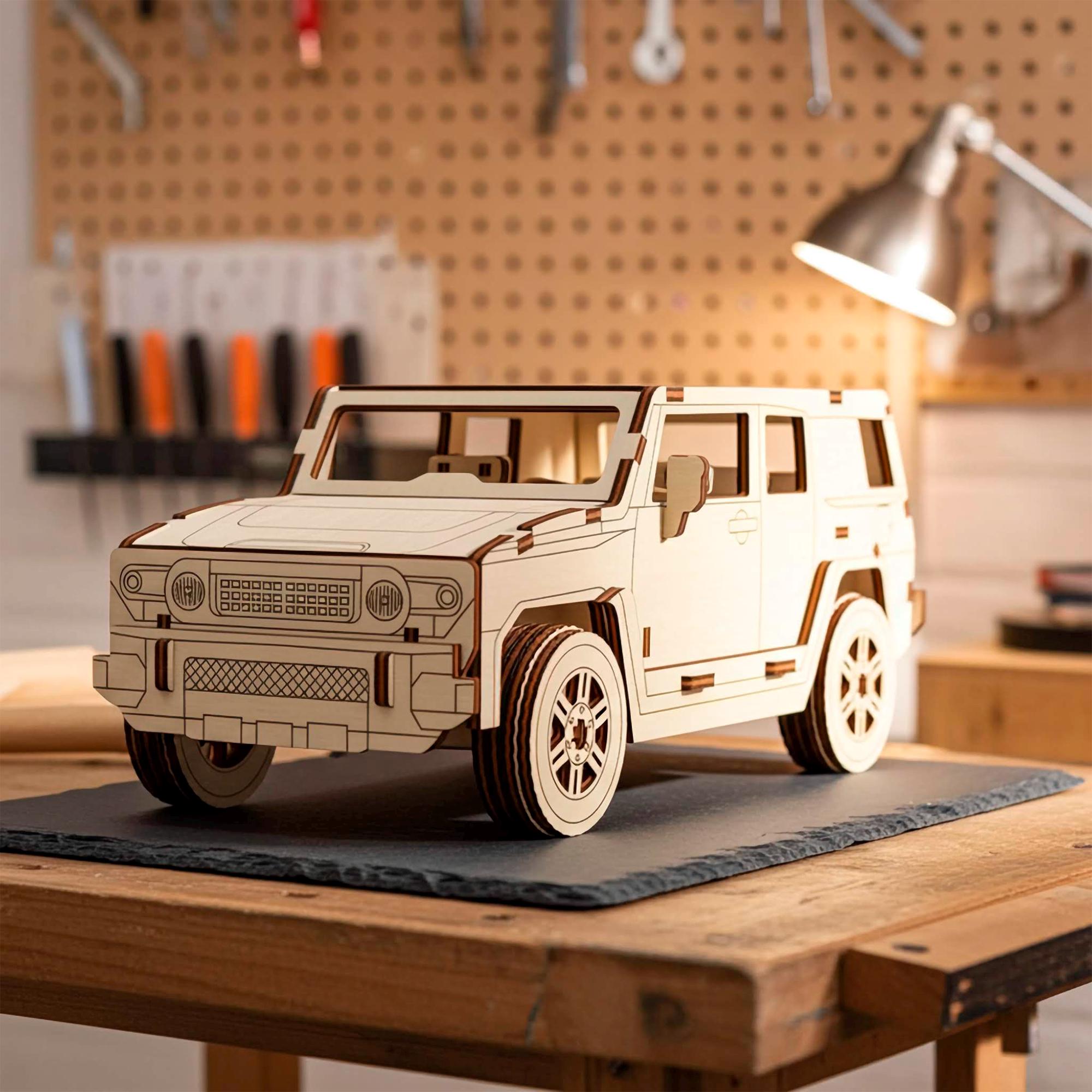 Off Road Car Laser Cut File, SVG 4x4 Vehicle Truck Model (digital