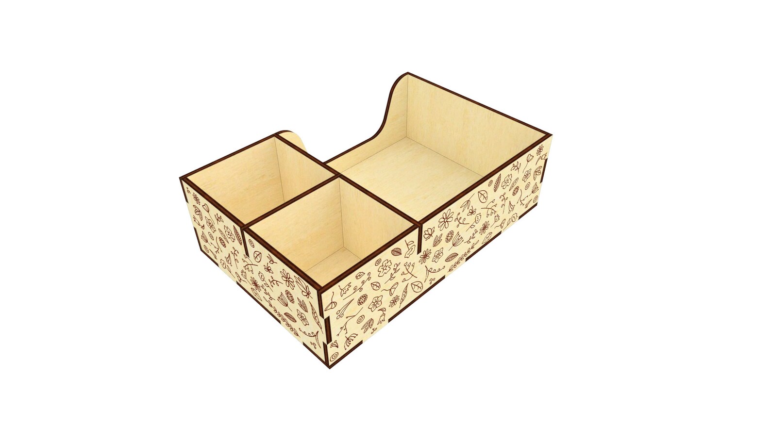 Napkin Holder SVG Laser Cut File Pattern Etsy