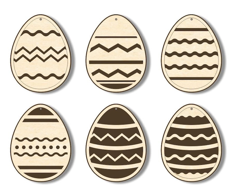 Easter Svg Eggs Laser Cut Files Easer Egg Ornaments Template Etsy