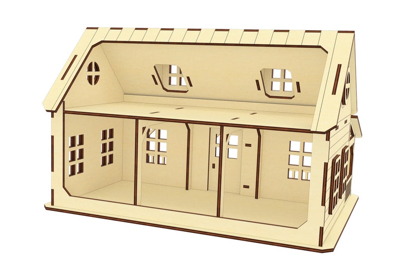 Farm Dollhouse SVG Laser Cut Files Plan Etsy UK