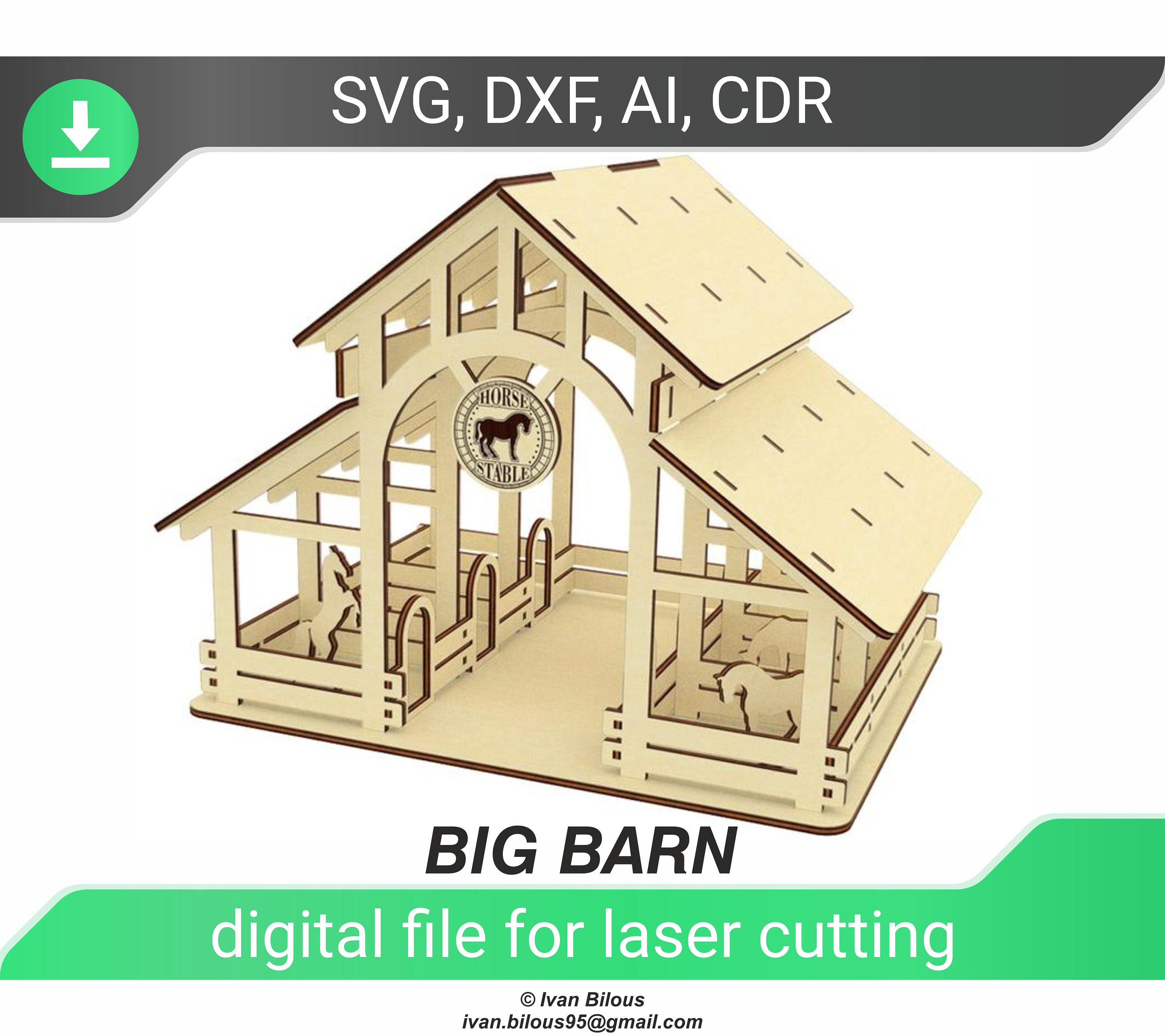 greeting card with horses design for laser cut vector plan glowforge,any thickness,DXF CDR ai eps svg,instant download Valentine day cards