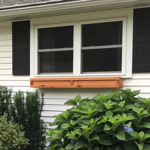 Wood Window Box | Cedar Planter for Flowers