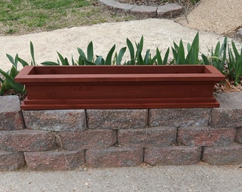 Cedar Window Box Peabody Planter for Window Ledge or Deck