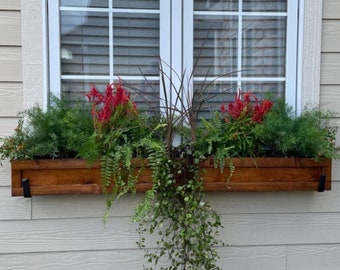 Window Box Planter Window Planter Wood Flower Box Ledge Planter