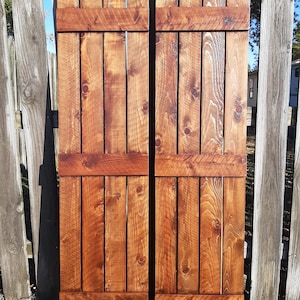 Exterior Shutters 2 Exterior Rustic Shutters Board and Batten Style Up to 70L x 12W Wood Shutters Exterior image 7