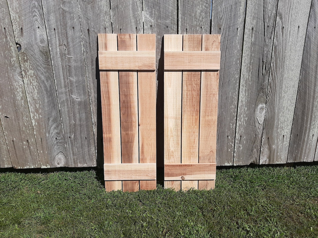 Unfinished Wood Shutters Exterior