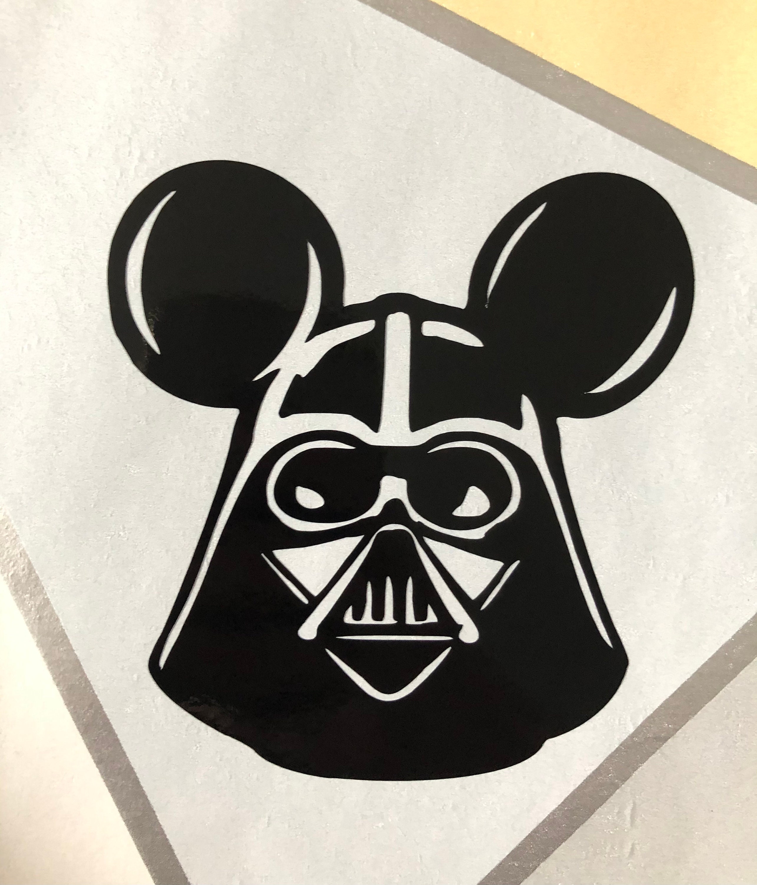 Darth Vader Mickey Vinyl Decal/sticker Multiple Colours - Etsy Sweden